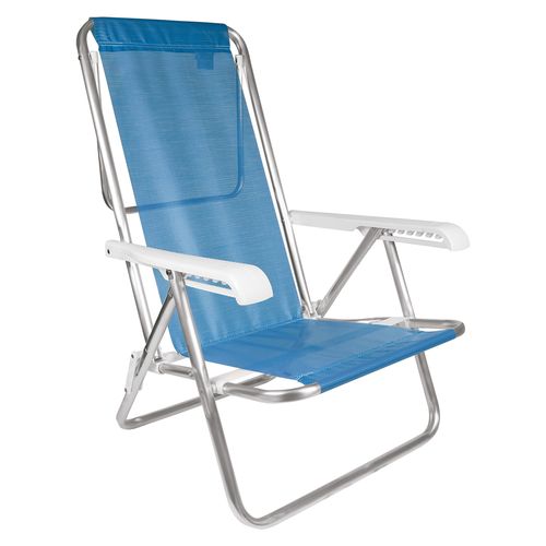 Reposera Playa Camping 8 Pos. Aluminio Sannet MOR