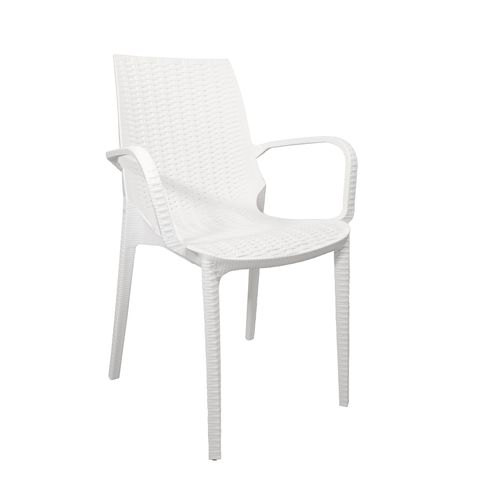 Sillón Silla Plástica Melody Simil Ratan Reforzada Quality