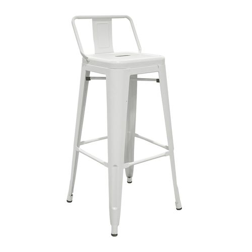 Banqueta Taburete Tolix Desayunadora Cocina Con Respaldo