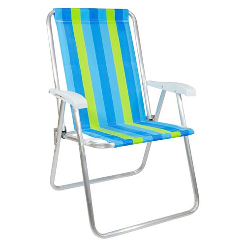 Sillón Playa Camping Conforto Respaldo Alto Rafia Aluminio MOR