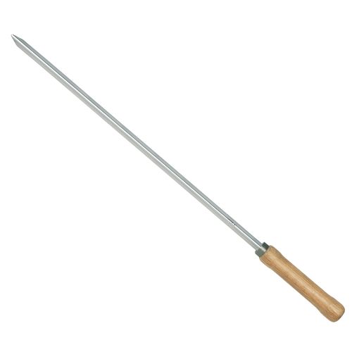 Pinche Simple 75 Cm Alambre Cromado Cabo Madera Mor 3203