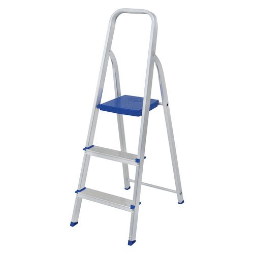 Escalera 3 Escalones Aluminio 0.63 Mts Mor