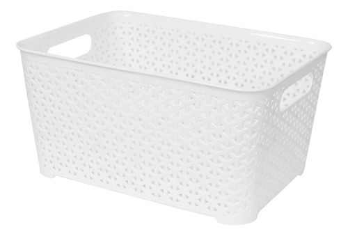 Cesto Ratan Plastico Para Ropa Juguetes Mediano Colombraro