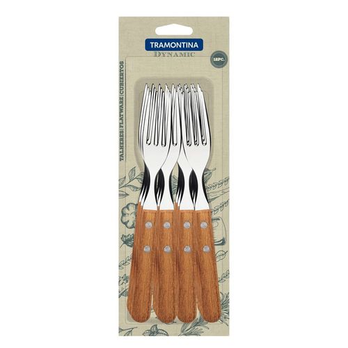 Set 12 Tenedores de Mesa Mango Madera Dynamic Tramontina