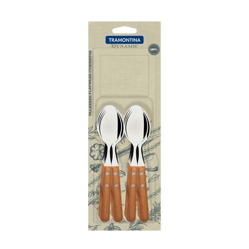 Set 12 Cucharitas de Té Mango Madera Dynamic Tramontina