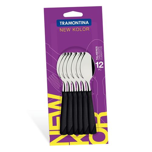 Set 12 Cucharitas de Té Mango Plástico New Kolor Tramontina