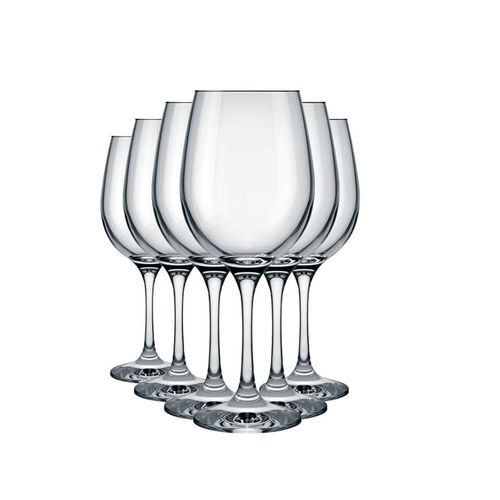 Set 6 Copas Vino Degustación Barone 600 ML Vidrio Nadir