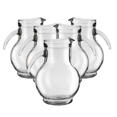 Juego Set x12 Jarras Vallarta Vidrio Flint 1.5 lt Rigolleau