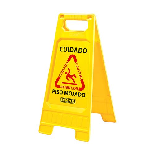 Cartel Señal De Precaución Piso Mojado Cuidado Rimax