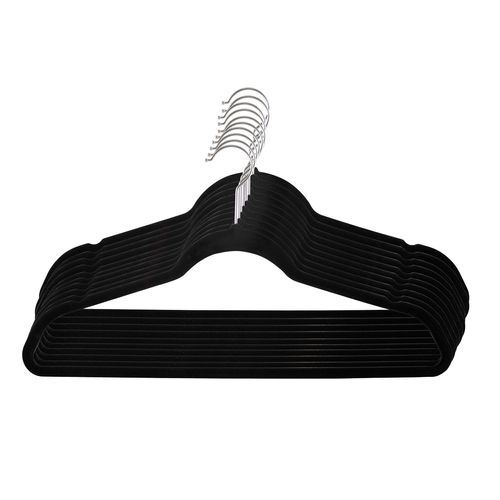 Pack x50 Perchas Terciopelo Antideslizante Ultradelgada