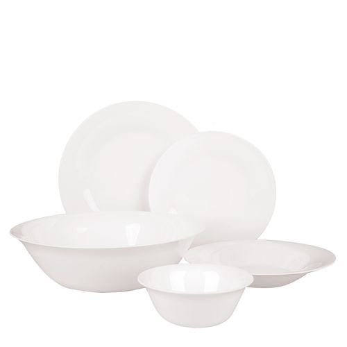 Juego Vajilla x25 Piezas Vidrio Opalina Templado Segre Utile