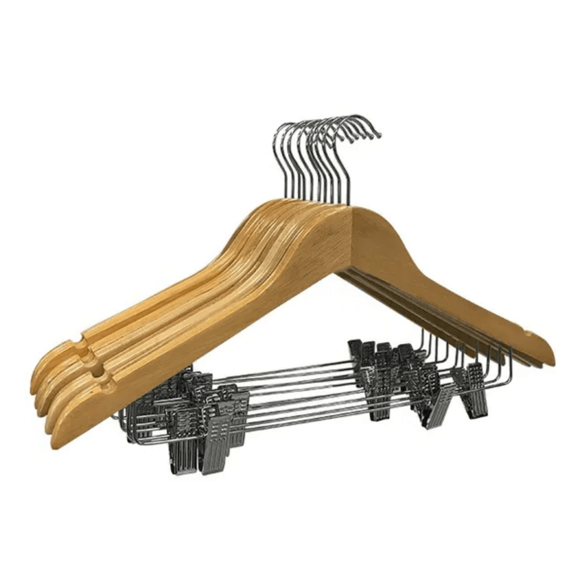 Con Clips Perchas Chiquitas Perchas De Madera Con Broches Polleras  Pantalones X, image size:1200x1200