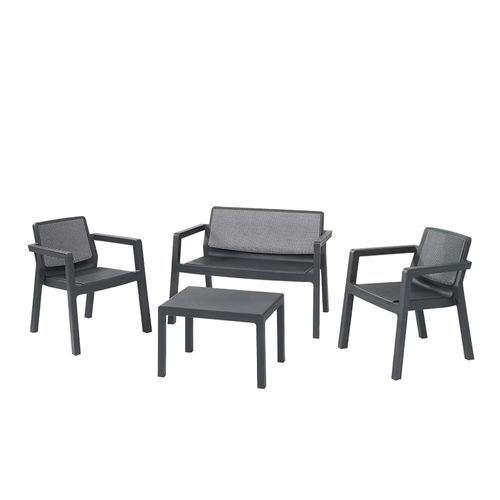 Juego de Living Exterior Emily 4 Piezas Jardín Patio Keter