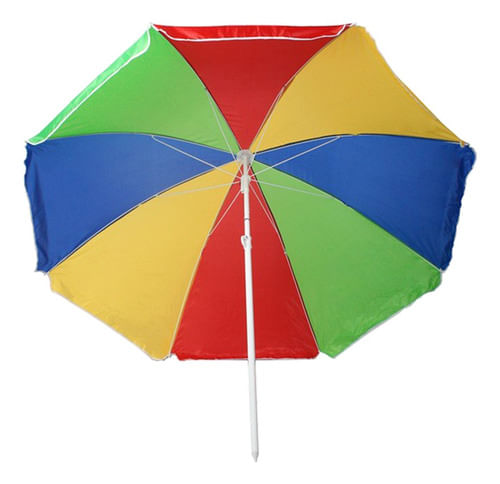 Sombrilla Playa Playera Parasol Camping Multicolor 180 Bolsa
