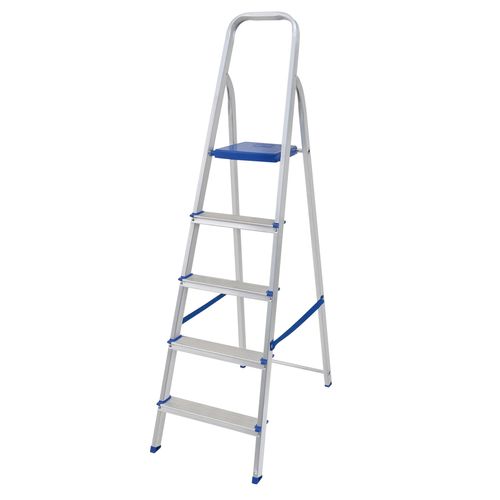 Escalera 5 Escalones Aluminio 1.08 Mts Mor