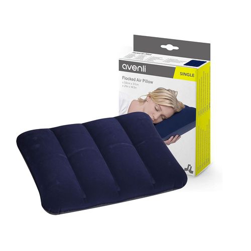 Almohada Inflable Felpa Camping Viaje Avenli