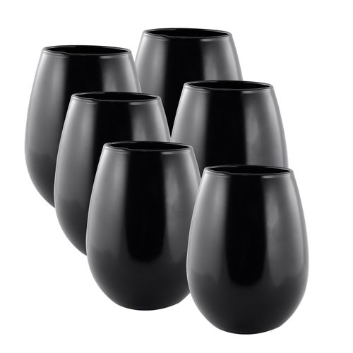 Set Copón Vaso Vidrio Gourmet Color 450ml Rigolleau