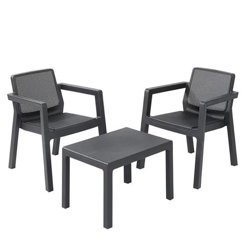 Juego de Living Exterior Emily 3 Piezas Jardín Patio Keter