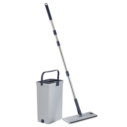 Trapeador Mopa Plana con Balde Escurridor 2 lt Flat Utile
