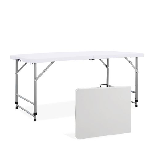 Mesa Plegable Picnic Exterior 120 Cm Regulable 3 Pos Utile