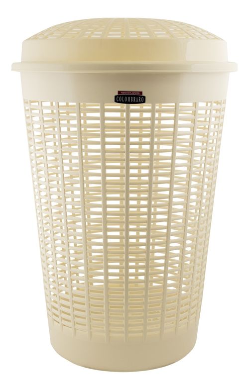 Cesto Canasto Calado Redondo Con Tapa Colombraro 915