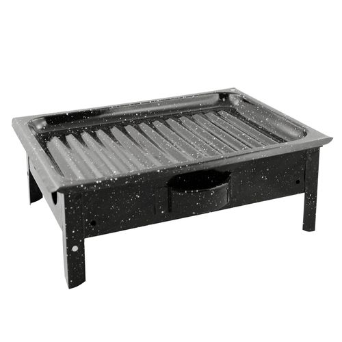Brasero de Mesa Enlozado Parrilla Portátil Jovifel