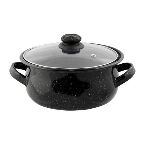 Cacerola Enlozada Vitrificada T/Vidrio 22 cm 4 lt Jovifel