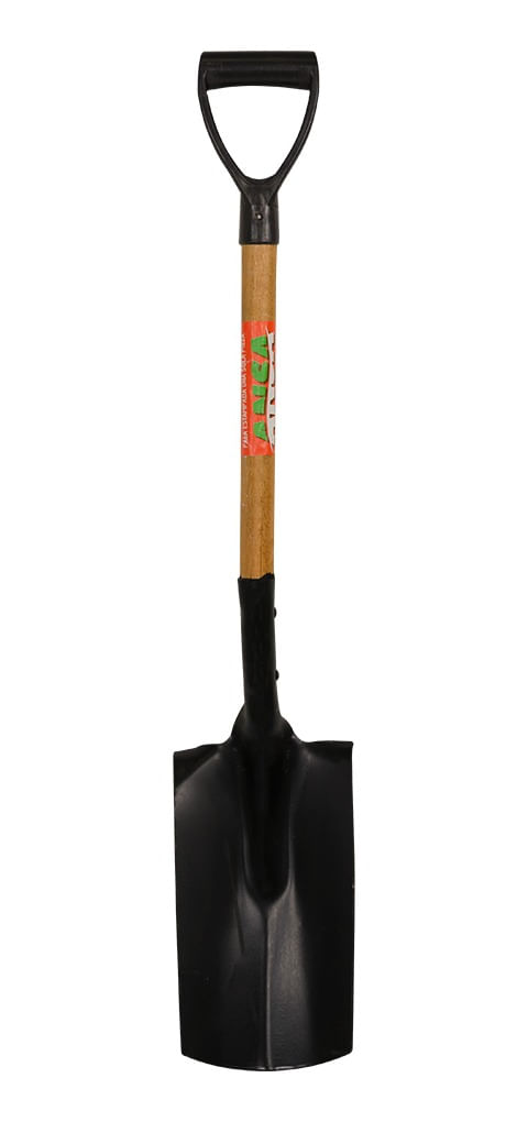 Pala De Punta Puntear Cabo Corto Madera Estampada