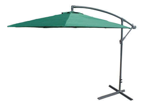 Sombrilla Parasol lateral de jardín de acero con base Utile 2,70 m