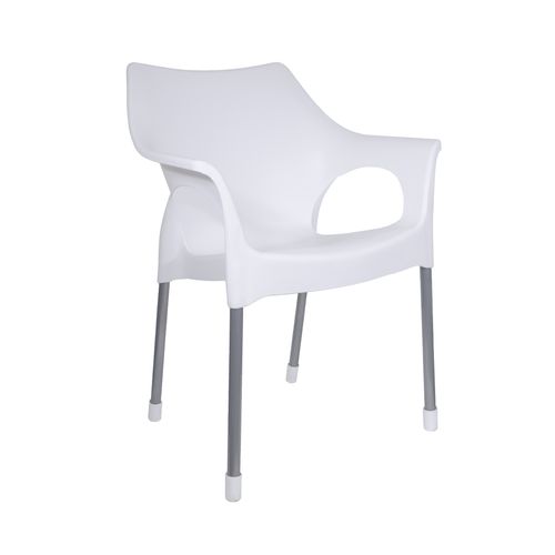 Sillón Silla Plástica Patas De Caño Reforzado Zafiro Quality