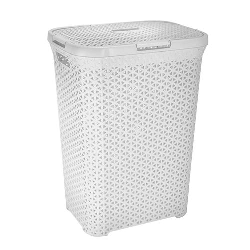 Canasto Cesto Ropa Sucia Baño Plastico Ratan Colombraro