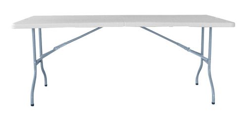 Mesa plegable de plástico tipo valija para jardín, camping y playa 180 cm Utile