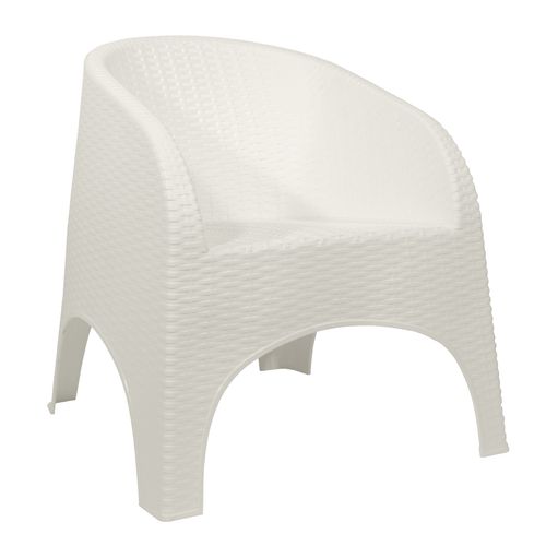 Sillón Plástico Simil Ratan Apilable Reforzado Alejo Quality