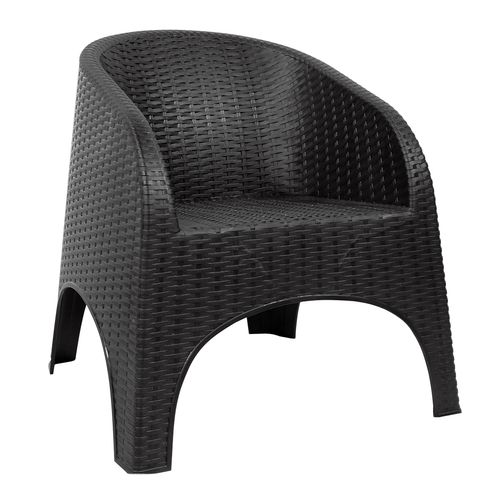 Sillón Plástico Simil Ratan Apilable Reforzado Alejo Quality