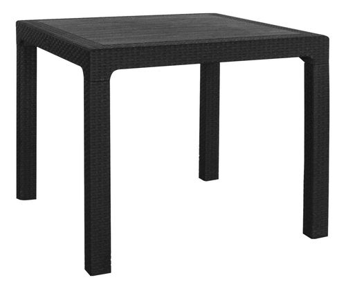 Mesa Cuadrada Alta Simil Ratan 90 X 90 Cm Harmony Quality