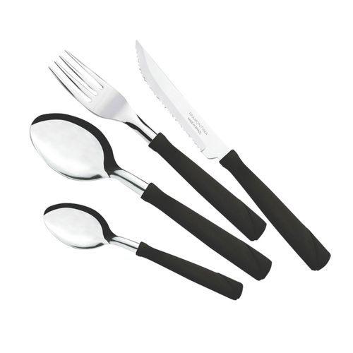 Juego de Cubiertos 48 Piezas Mango Plástico New Kolor Tramontina
