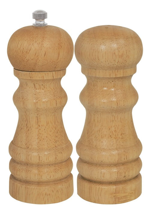 Set Molinillo Pimentero y Salero de Madera 12,8 CM Utile