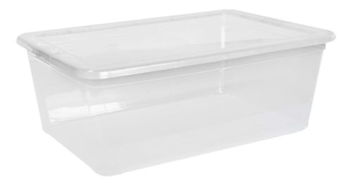 Caja Organizadora Transparente Plástica Apilable 10 Lts.