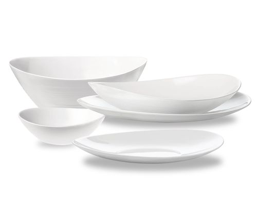 Juego de Vajilla 25 Piezas Prometeo Oval Vidrio Templado Bormioli Rocco