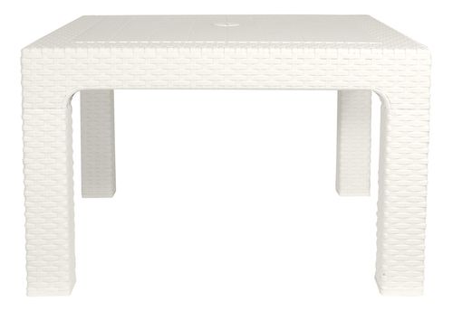 Mesa Ratona Plástica Cuadrada Simil Ratan Alejito Quality