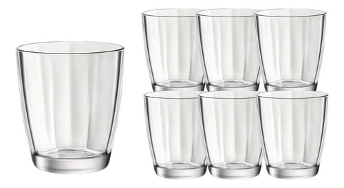 Set X 6 Vasos Vidrio Agua Jugo Flint 305 Cc Pulsar Bormioli