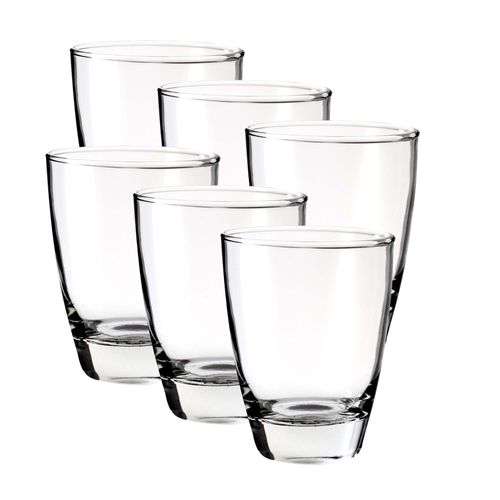 Set Vasos Fondo Grueso Vidrio Spa 425ml Rigolleau