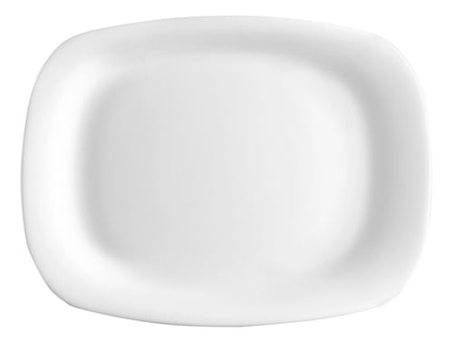 Set X6 Platos Rectangulares 21x28 Vidrio Templado Opal Parma