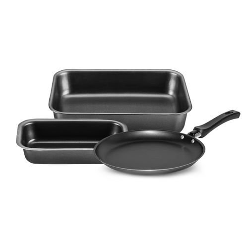 Set Repostería 4 Piezas Teflón Budinera Panquequera Mta