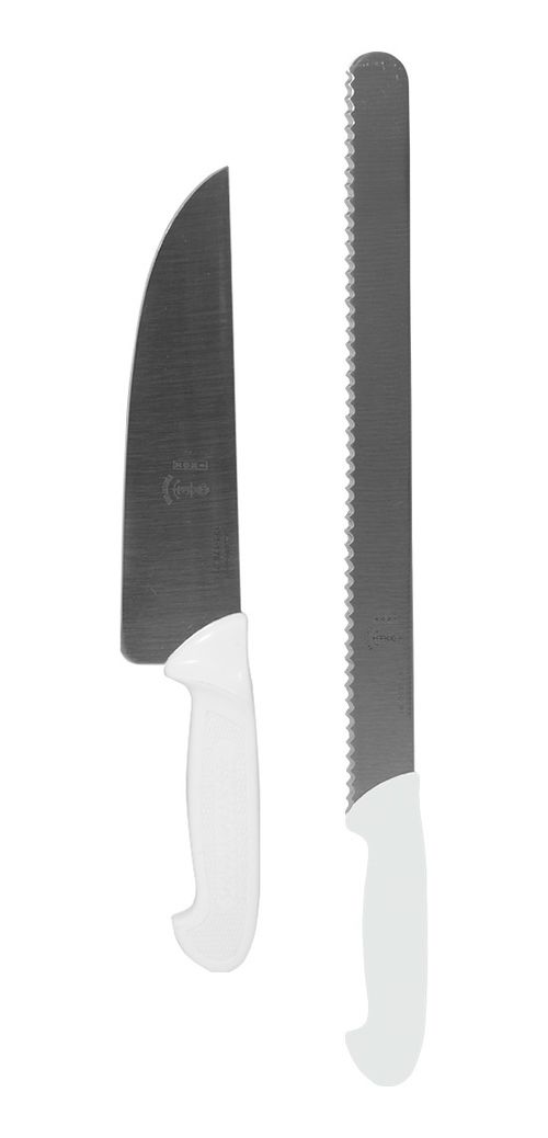 Cuchillo Carnicero 22,5 + Cuchillo Pan 35 Acero Eskilstuna