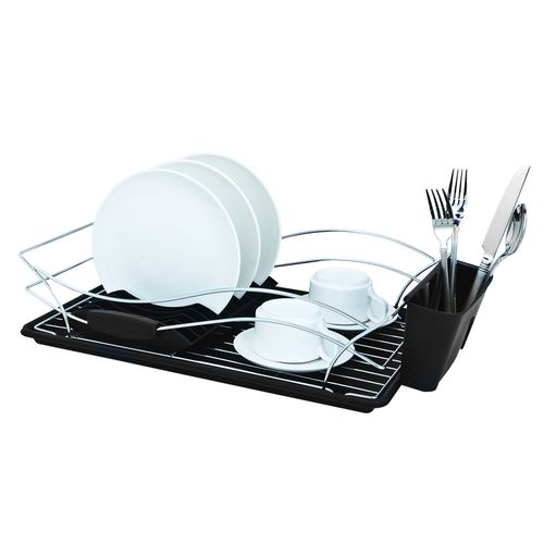 Secaplatos Escurridor Reforzado Platos Cromado Con Bandeja
