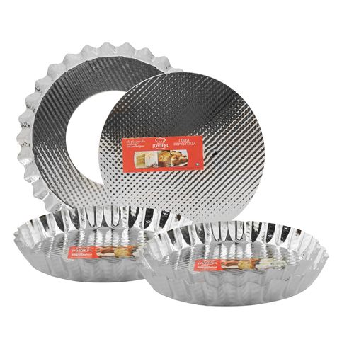 Set x4 Moldes Desmontables Tarta Pasta Frola Jovifel