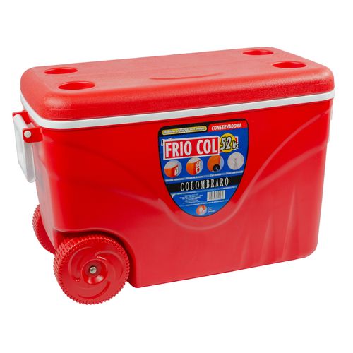 Conservadora Portatil Playa Camping 52 Lts Ruedas Colombraro