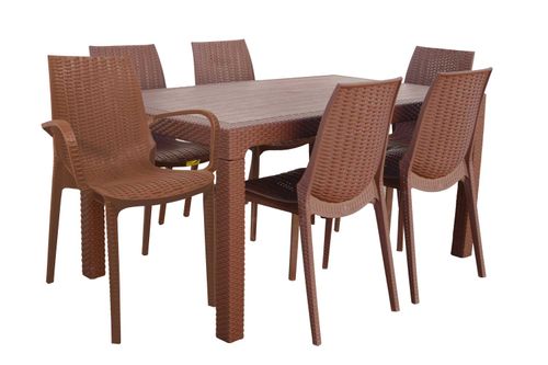 Juego Exterior Mesa + 4 Sillas Harmony + 2 Sillones Melody