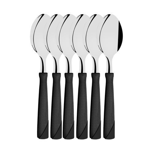 Cuchara de Mesa New Kolor x6 unid. Mango Plástico Tramontina